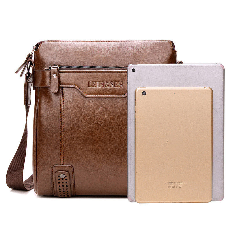 Men's Black Messenger Shoulder Bag product detail