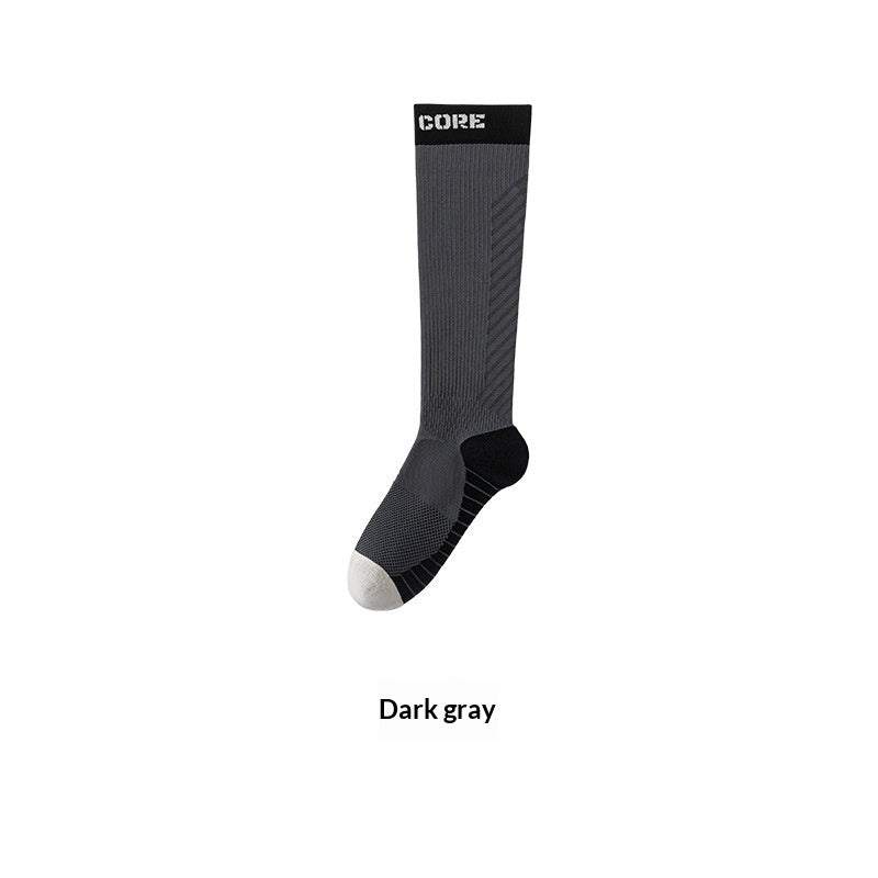Women's Stretch Sports Compression Socks, Beige product detail