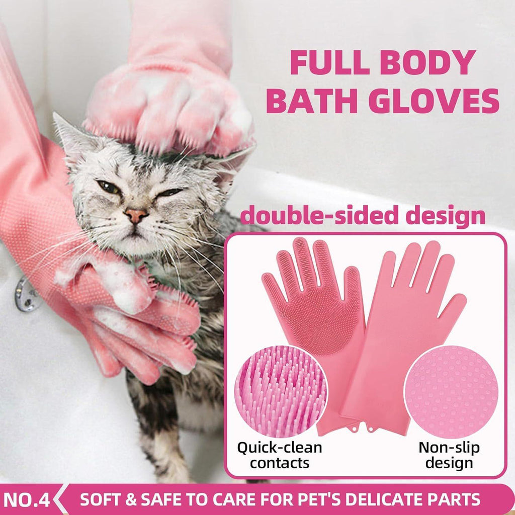 Pet Grooming and Bathing Brush Set