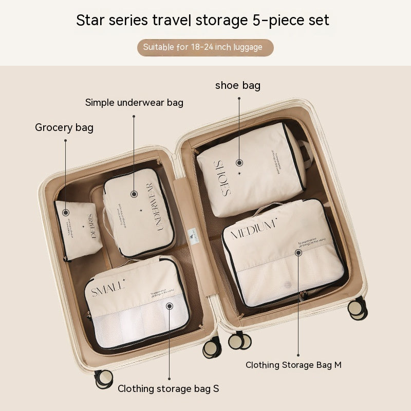 5-Piece Travel Packing Organizer Bag Set product detail