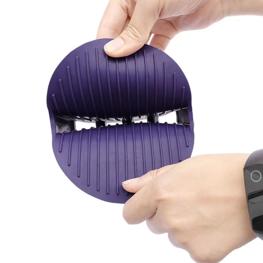Dual-Sided Pet Shampoo Massage Brush - Purple product detail
