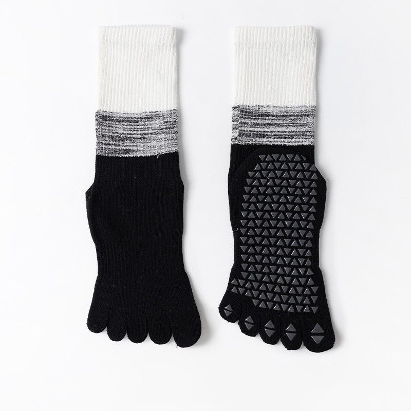 Five-Toe Non-Slip Pilates Socks, Cherry Blossom product detail