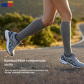 Bamboo Fiber Compression Socks, Black, 2XL