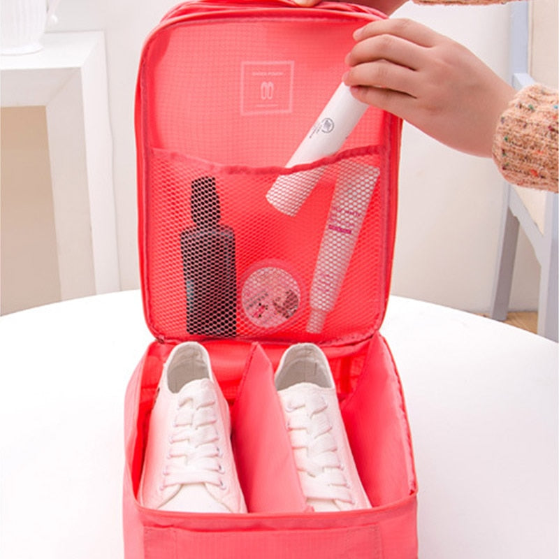 Light Gray Travel Shoe Storage Bag product detail