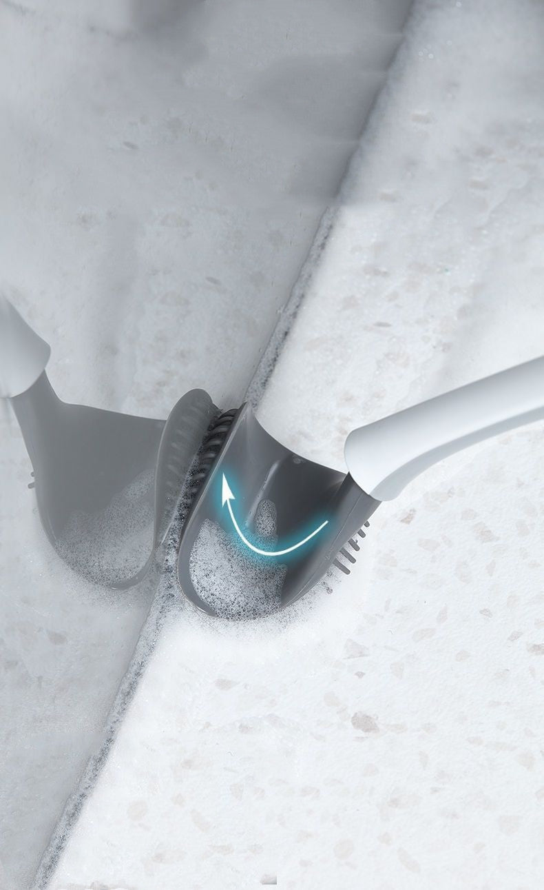 Silicone Bathroom Cleaning Brush Kit Black product detail
