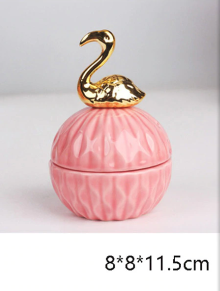 Ceramic Covered Jewelry Storage Box product detail