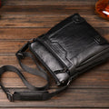 Men's Black Messenger Shoulder Bag