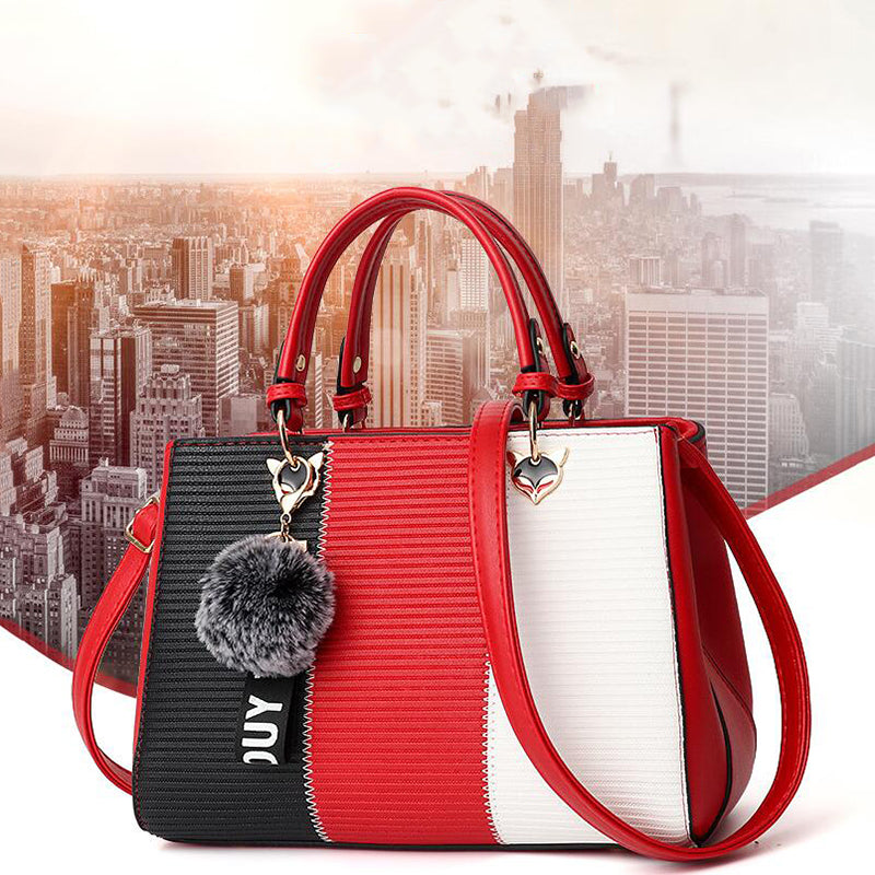 Women's Patchwork Tote and Crossbody Handbag product detail