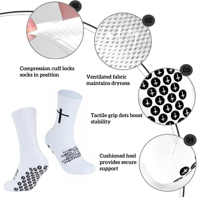 Men's Breathable Towel-Sole Socks, Black product detail