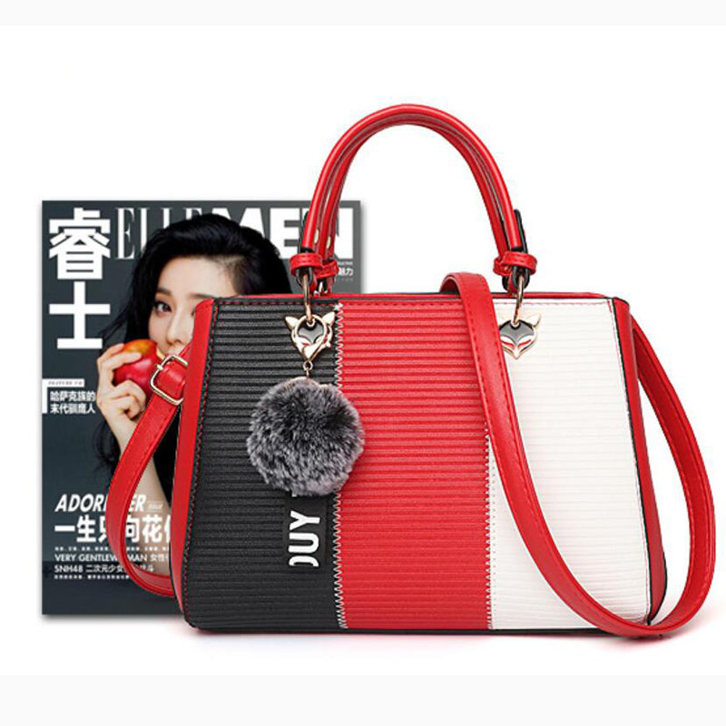 Women's Patchwork Tote and Crossbody Handbag product detail