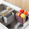 Suction Cup Sink Strainer and Sponge Holder Blue