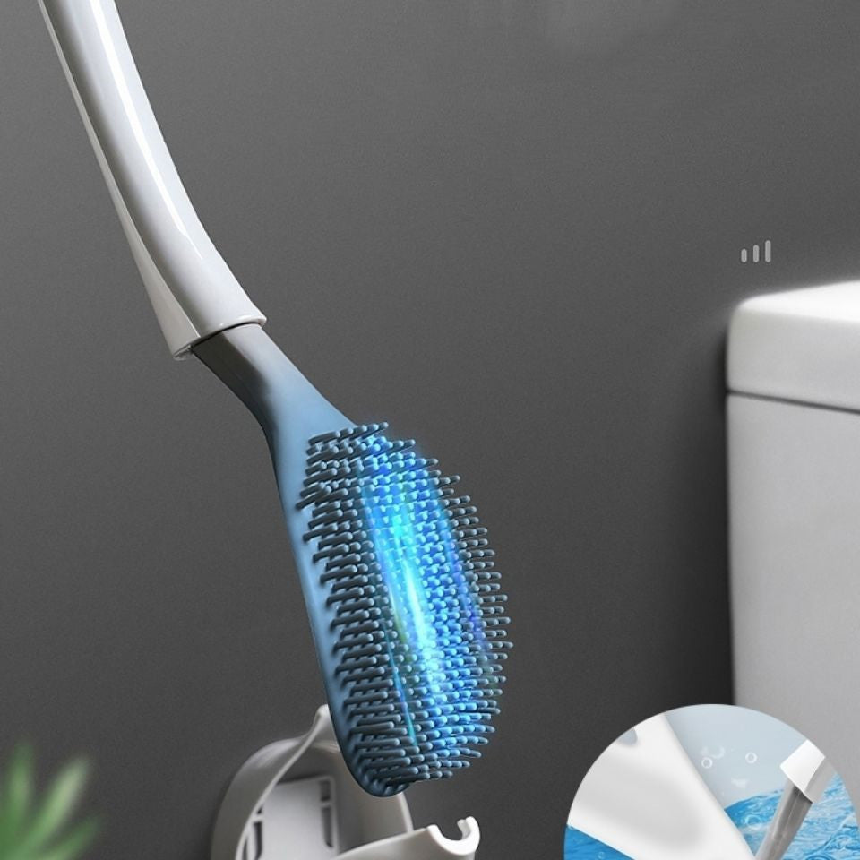 Silicone Bathroom Cleaning Brush Kit Black product detail