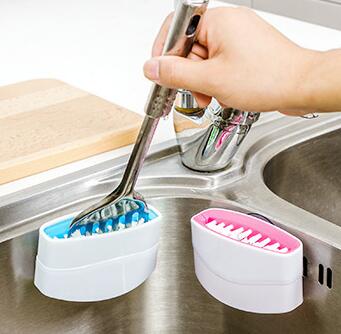 Suction Cup Kitchen Cleaning Brush product detail