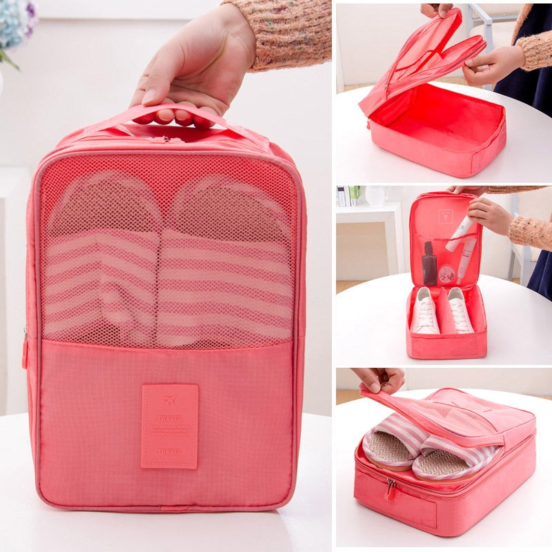 Light Gray Travel Shoe Storage Bag product detail