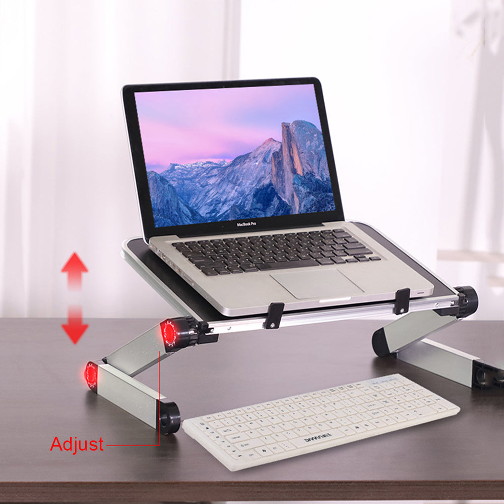 Foldable Ergonomic Laptop and Tablet Stand, Black