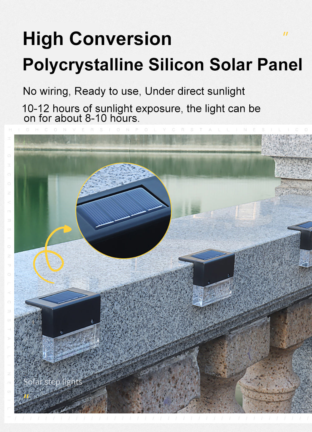 RGB Solar Fence and Step Light product detail