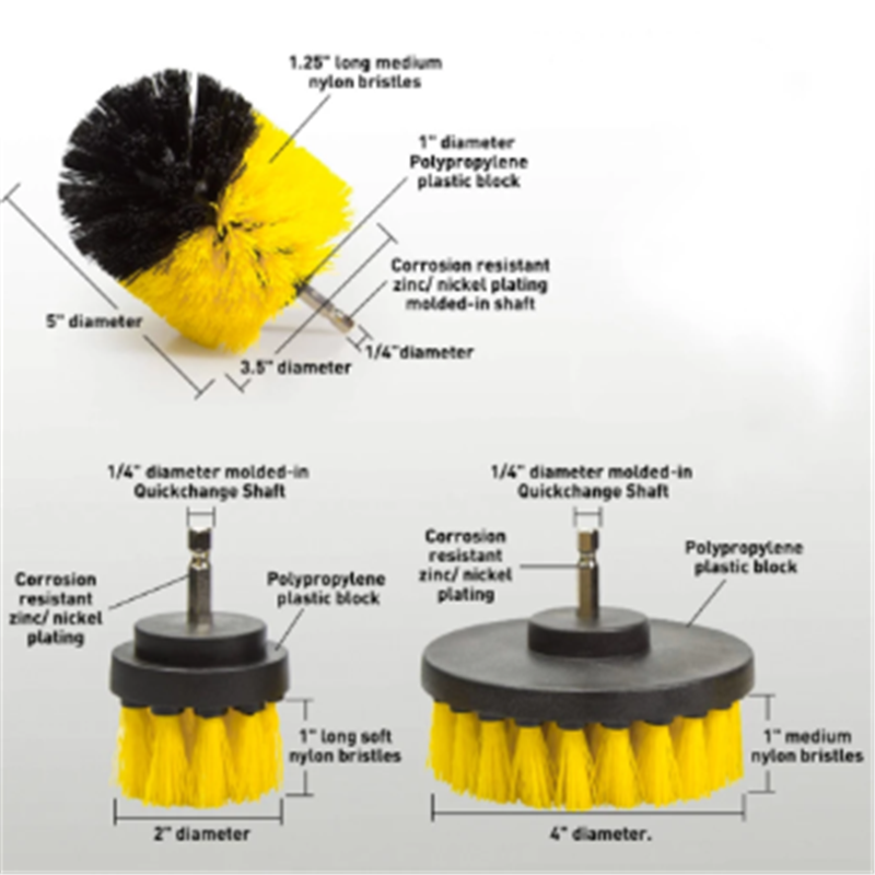 Electric Drill Cleaning Brush Attachment product detail