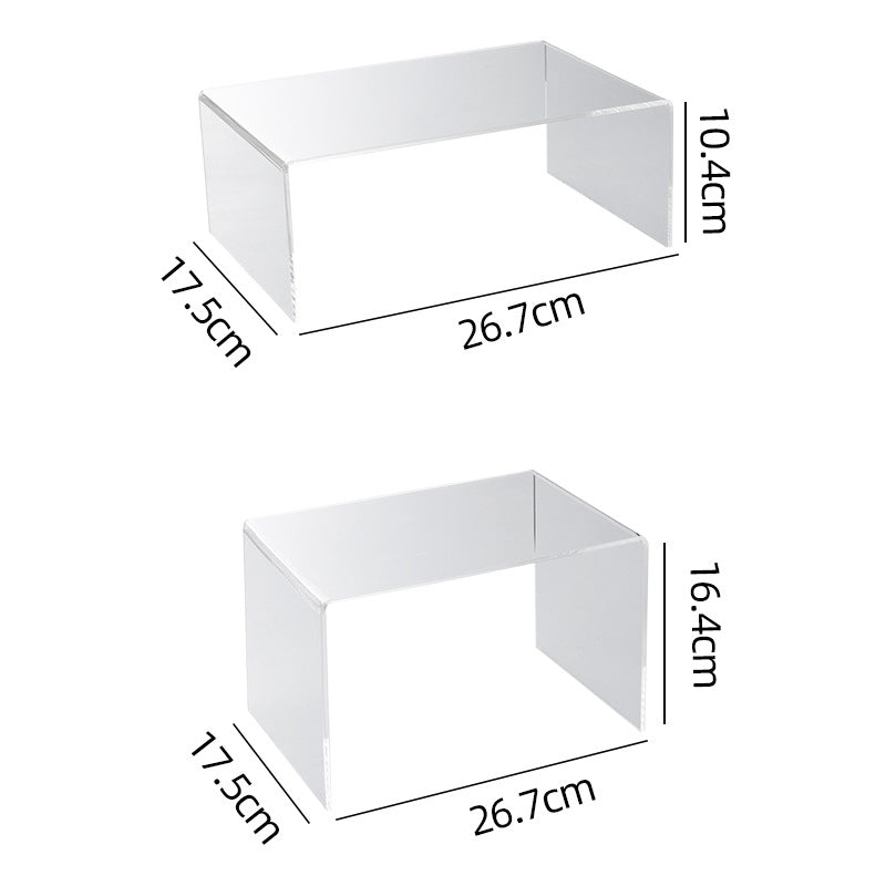 Clear Stackable Cabinet Shelf Organizer product detail