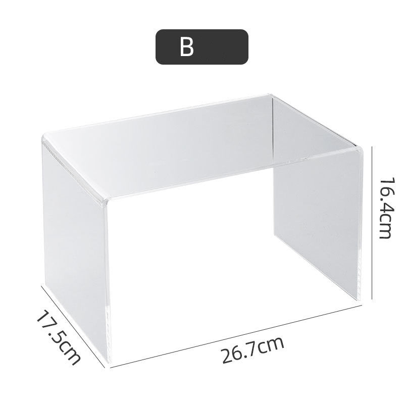Clear Stackable Cabinet Shelf Organizer product detail