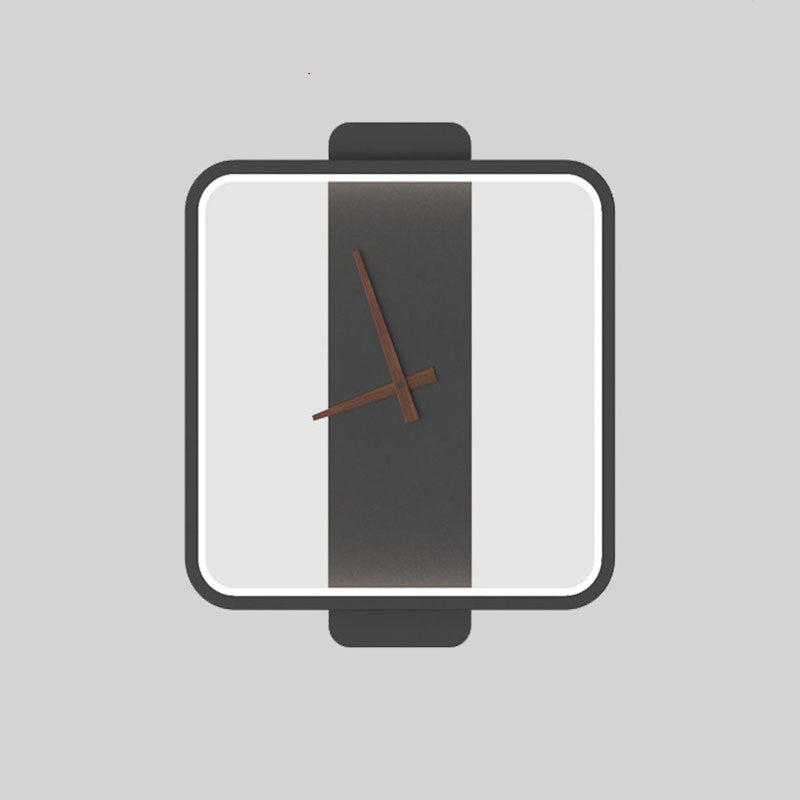 Nordic Clock-Shaped Wall Lamp product detail