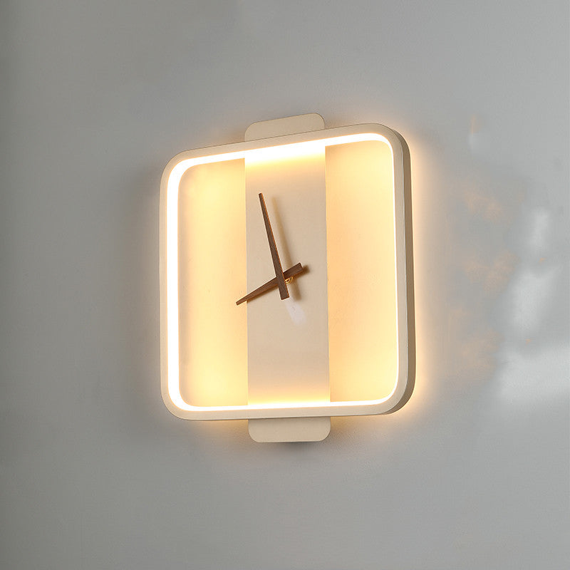 Nordic Clock-Shaped Wall Lamp product detail