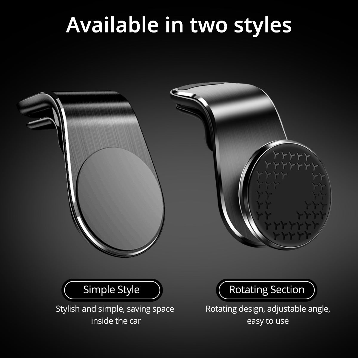 Magnetic Car Air Vent Phone Holder, Black product detail