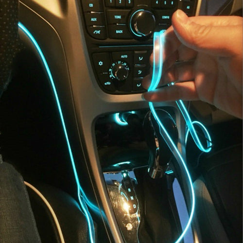 1 m USB Car Interior LED Strip Light, Blue