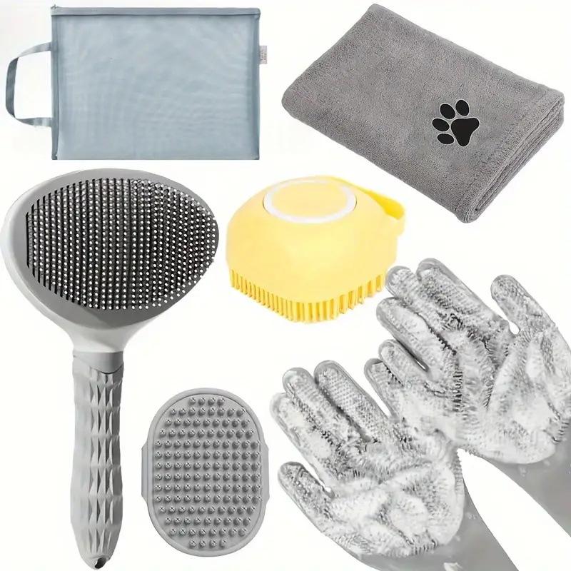 Pet Grooming and Bathing Brush Set product detail
