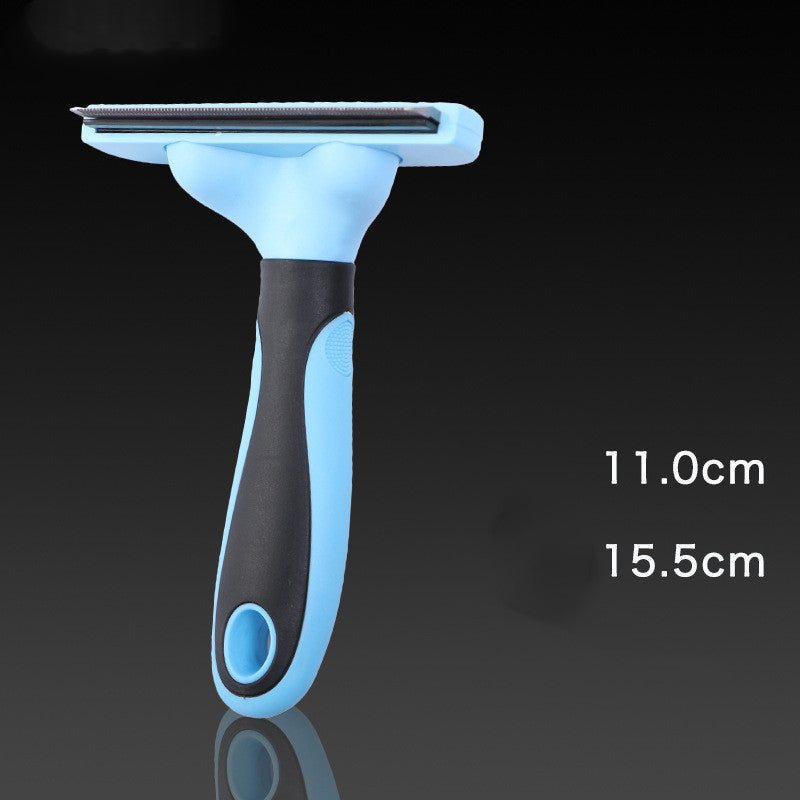 Large Pet Deshedding Grooming Comb, Blue product detail