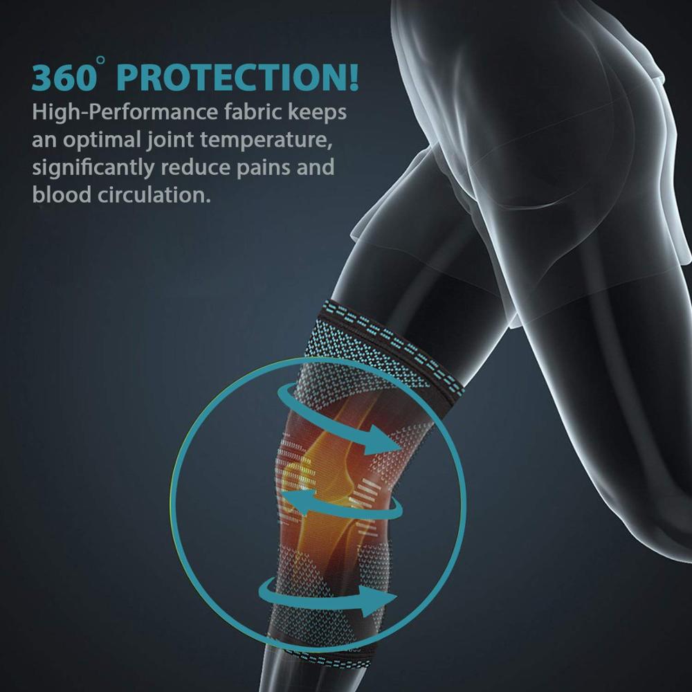 2-Piece Knitted Sports Knee Pad Set product detail