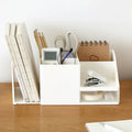Desktop File Organizer Box, Beige