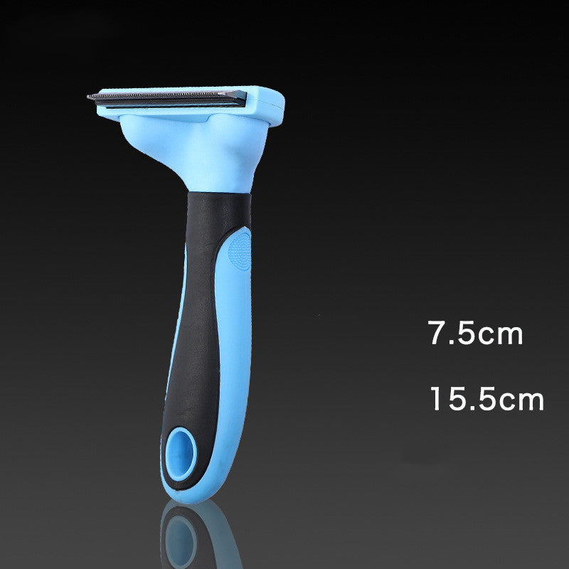 Large Pet Deshedding Grooming Comb, Blue product detail