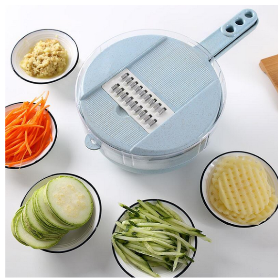 8-in-1 Mandoline Vegetable Slicer with Strainer