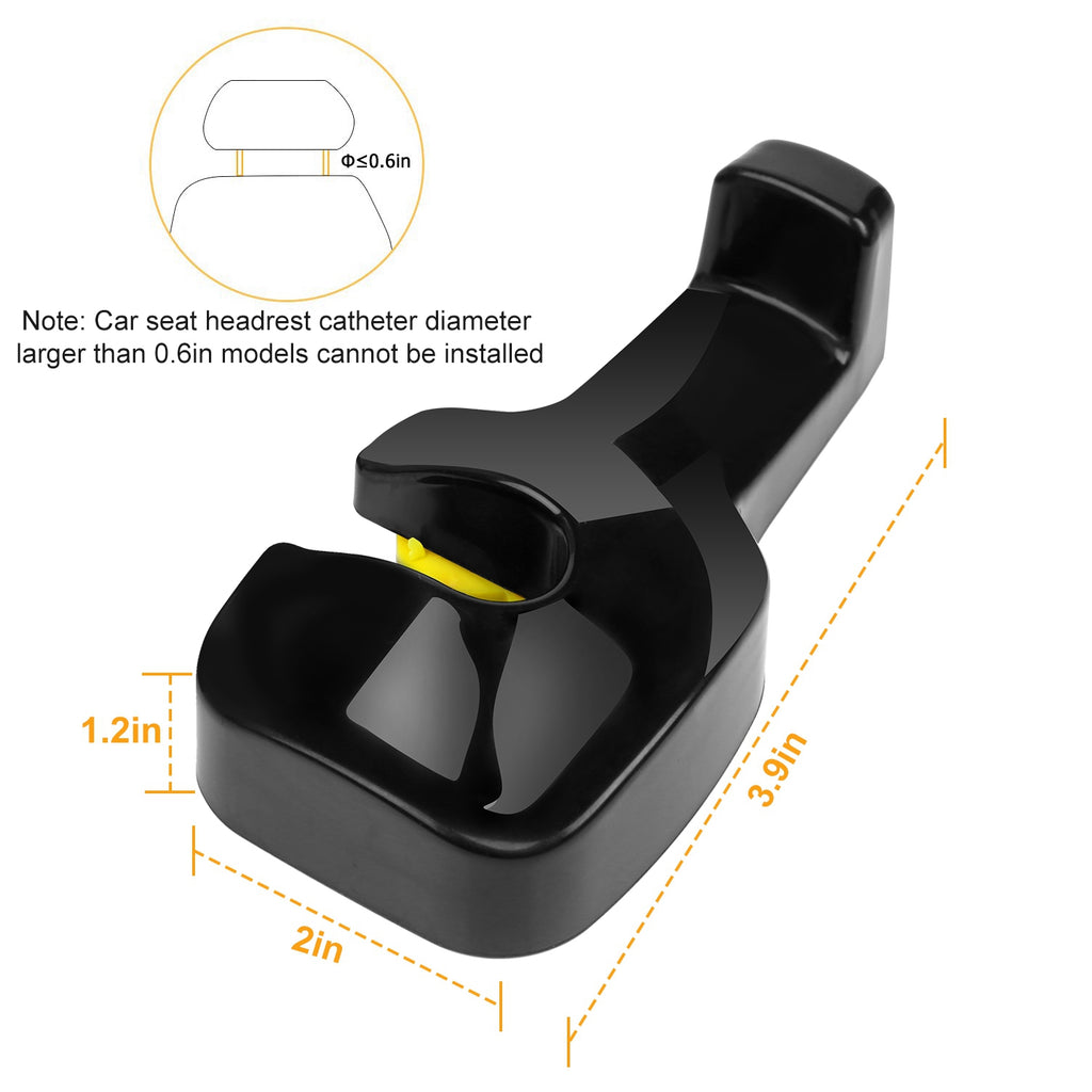 Headrest hanger detail