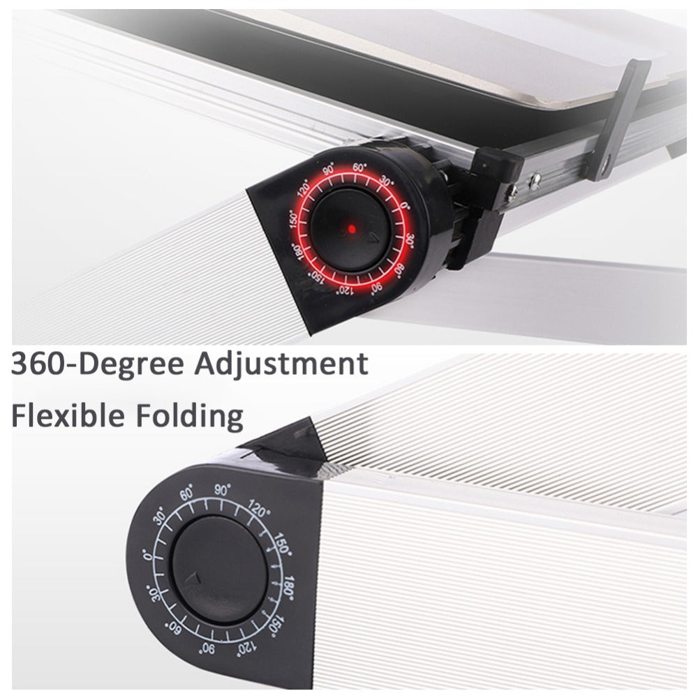 Foldable Ergonomic Laptop and Tablet Stand, Black product detail