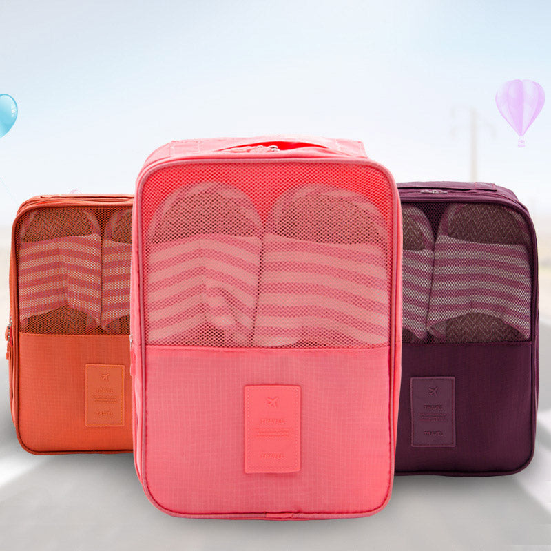 Light Gray Travel Shoe Storage Bag