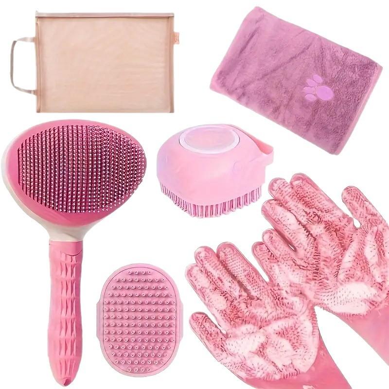 Pet Grooming and Bathing Brush Set product detail