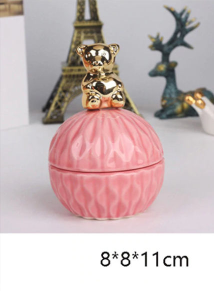 Ceramic Covered Jewelry Storage Box product detail