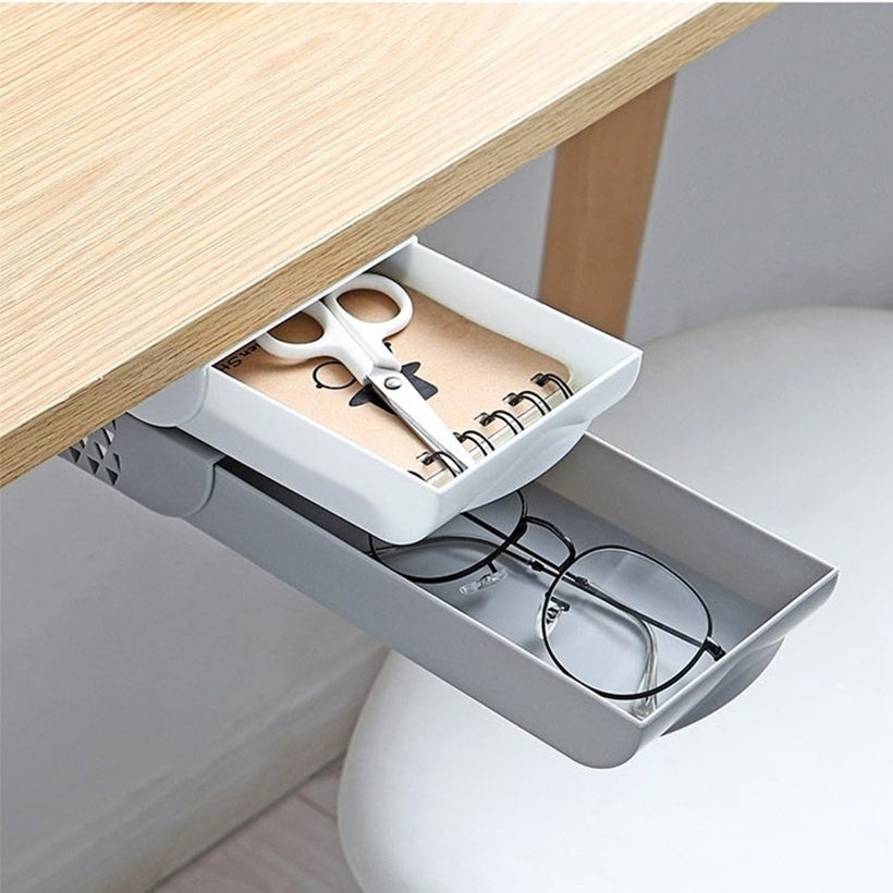 Stackable Hidden Under-Desk Drawer Organizer product detail