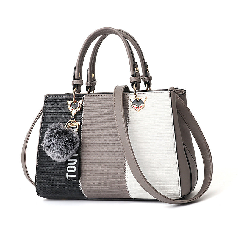 Women's Patchwork Tote and Crossbody Handbag