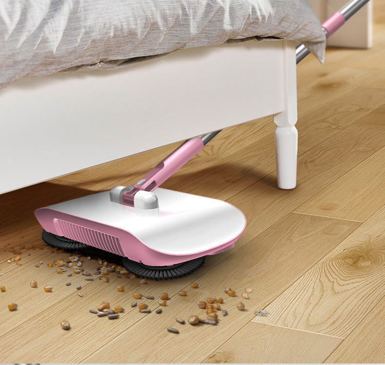 Manual Floor Sweeper with Mop and Dustpan