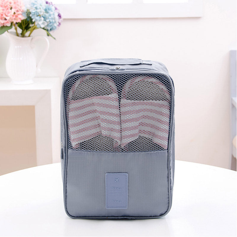 Light Gray Travel Shoe Storage Bag product detail