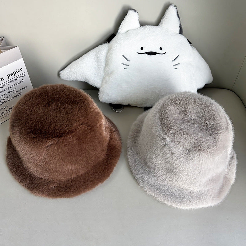 Plush Fishing Hat, Beige product detail