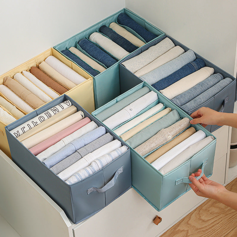 6-Compartment Denim and Pants Drawer Organizer