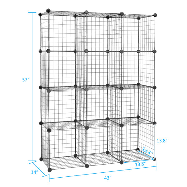 12-Cube Wire Storage Organizer detail 2