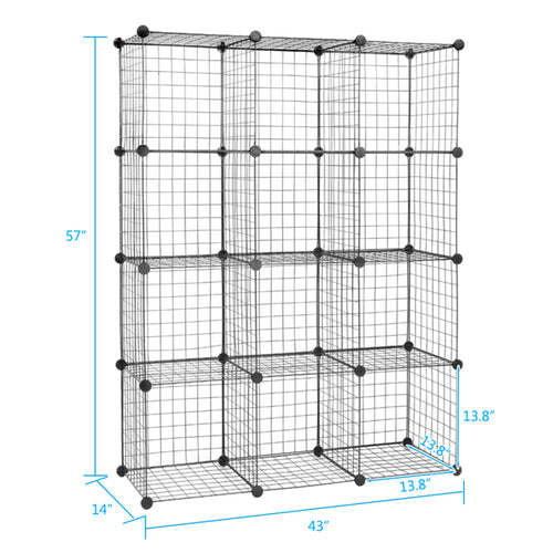 12-Cube Wire Storage Organizer detail 2