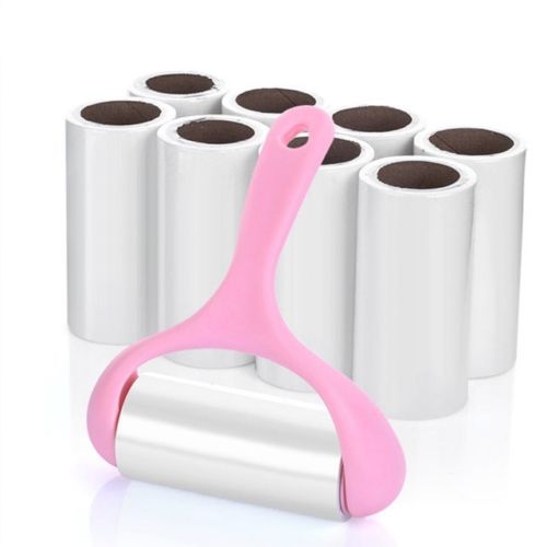 Reusable Lint Roller Handle with Refill Roll