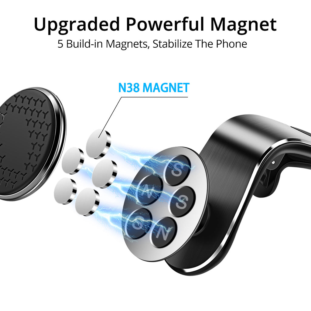 Magnetic Car Air Vent Phone Holder, Black product detail