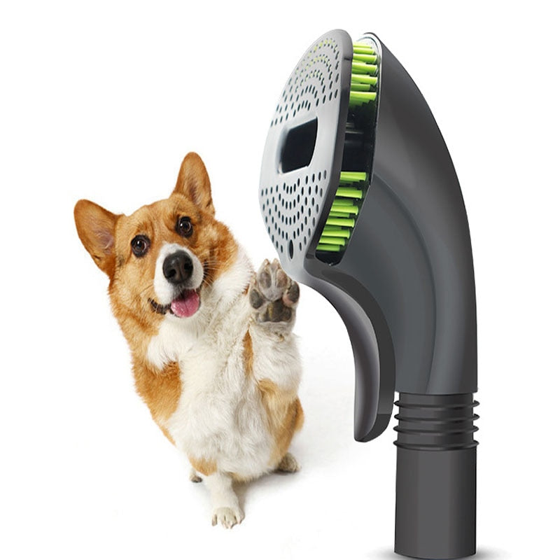 Black Pet Grooming and Deshedding Brush