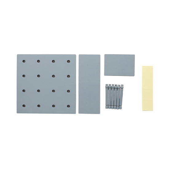 Beige Wall-Mounted Pegboard Storage Rack product detail
